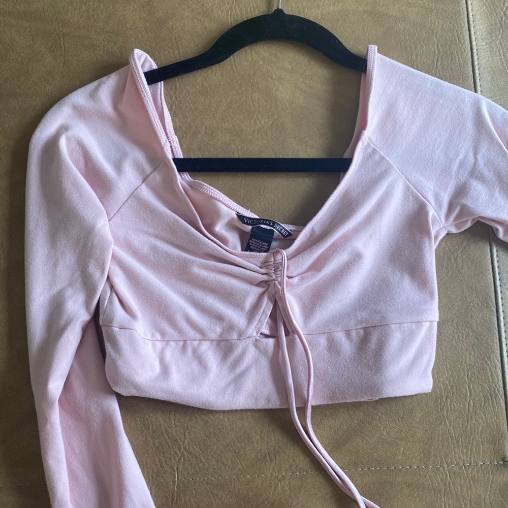 Pink crop top